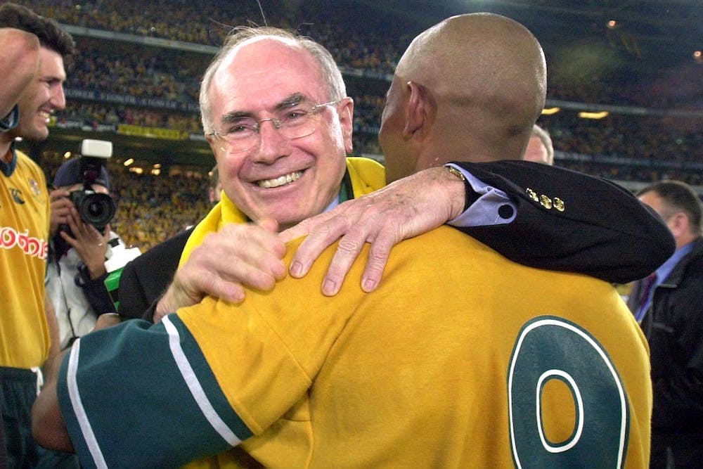 Huge supporter of Rugby and the Wallabies, John Howard. Photo: Getty Images